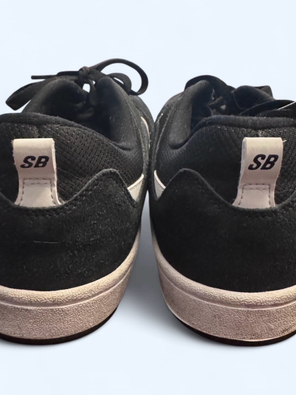 Nike SB Black and White Skate Shoes